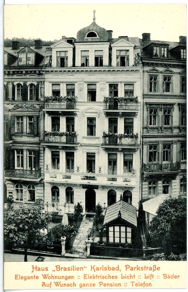 14940-Karlsbad-1912-Haus Brasilien Parkstraße-Brück & Sohn Kunstverlag