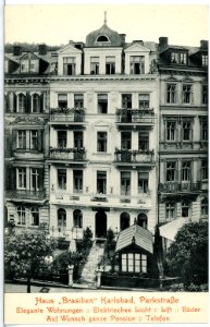14940-Karlsbad-1912-Haus Brasilien Parkstraße-Brück & Sohn Kunstverlag