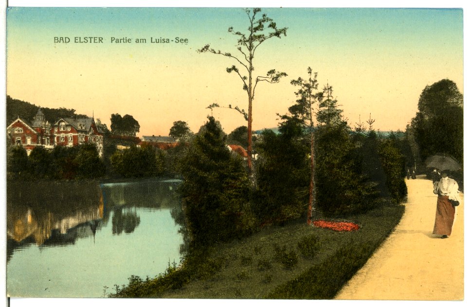 10548-Bad Elster-1909-Partie am Luisasee-Brück & Sohn Kunstverlag