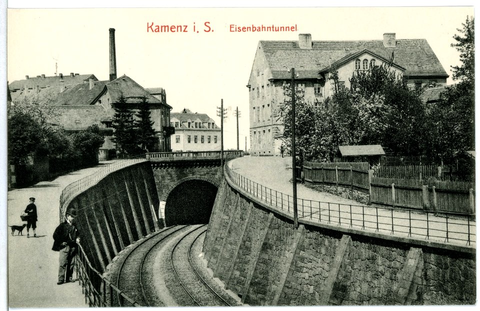 10881-Kamenz-1909-Eisenbahntunnel-Brück & Sohn Kunstverlag