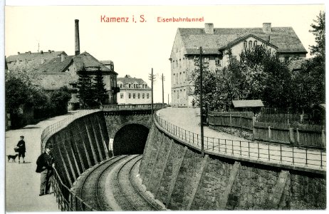 10881-Kamenz-1909-Eisenbahntunnel-Brück & Sohn Kunstverlag