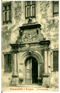 11142-Frauenstein-1910-Schloßportal-Brück & Sohn Kunstverlag