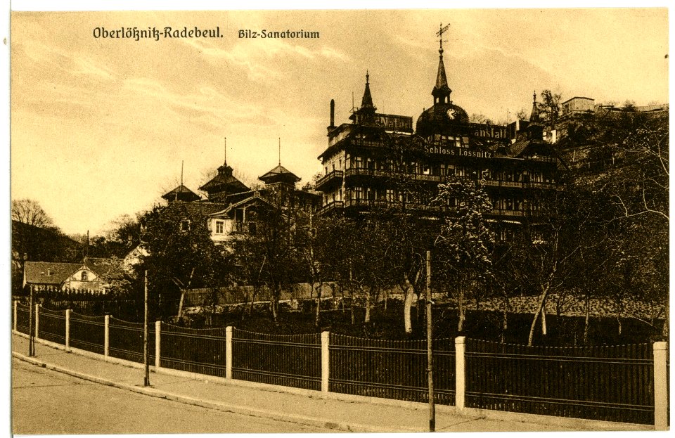 10871-Radebeul-1909-Bilz - Sanatorium - Oberlößnitz-Brück & Sohn Kunstverlag