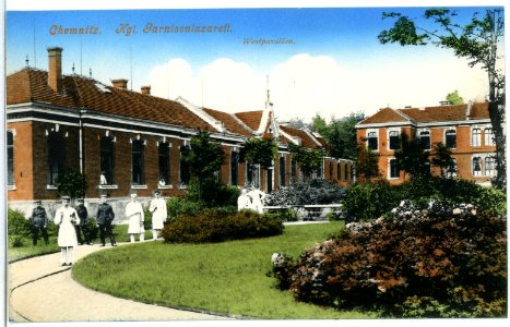 10950-Chemnitz-1909-Garnisonslazarett - Westpavillon-Brück & Sohn Kunstverlag