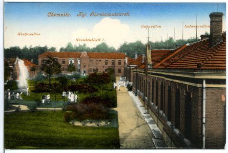 10953-Chemnitz-1909-Garnisonslazarett-Brück & Sohn Kunstverlag