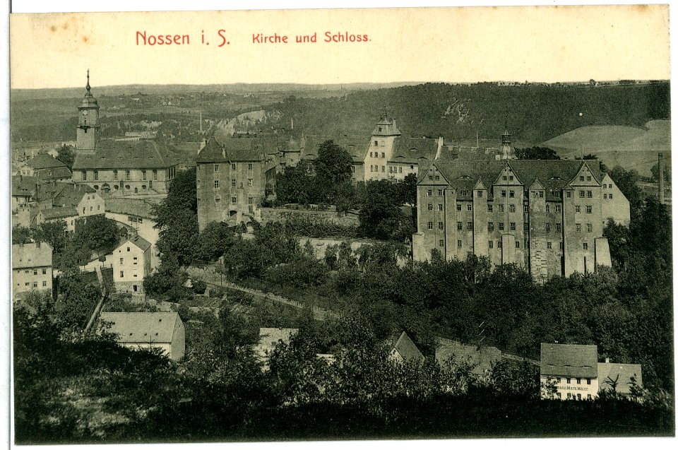11184-Nossen-1910-Kirche und Schloß-Brück & Sohn Kunstverlag