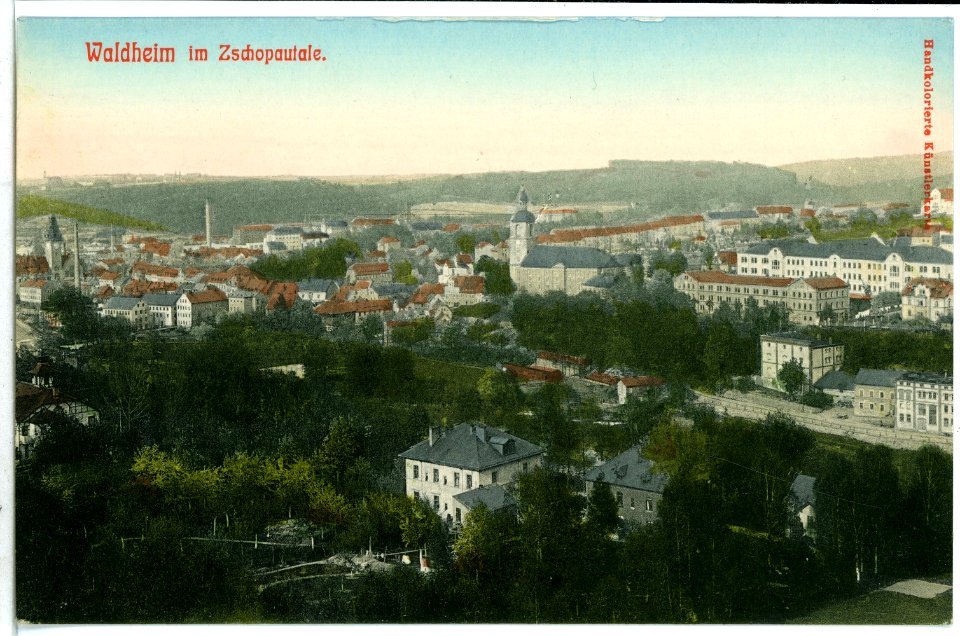 10794-Waldheim-1909-Blick auf Waldheim-Brück & Sohn Kunstverlag