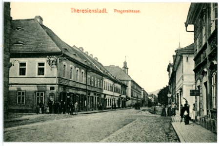 10691-Theresienstadt-1909-Pragerstraße-Brück & Sohn Kunstverlag