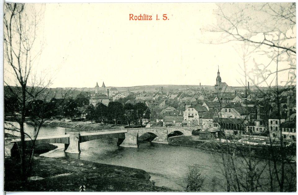 10747-Rochlitz-1909-Blick auf Rochlitz-Brück & Sohn Kunstverlag