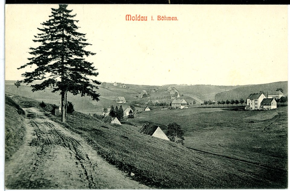 10858-Moldau-1909-Blick auf Moldau-Brück & Sohn Kunstverlag