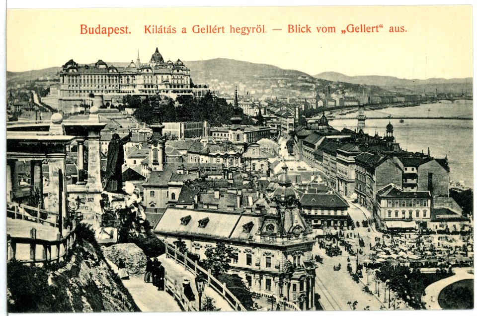 10648-Budapest-1909-Blick vom Gellert auf Budapest-Brück & Sohn Kunstverlag