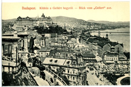 10648-Budapest-1909-Blick vom Gellert auf Budapest-Brück & Sohn Kunstverlag