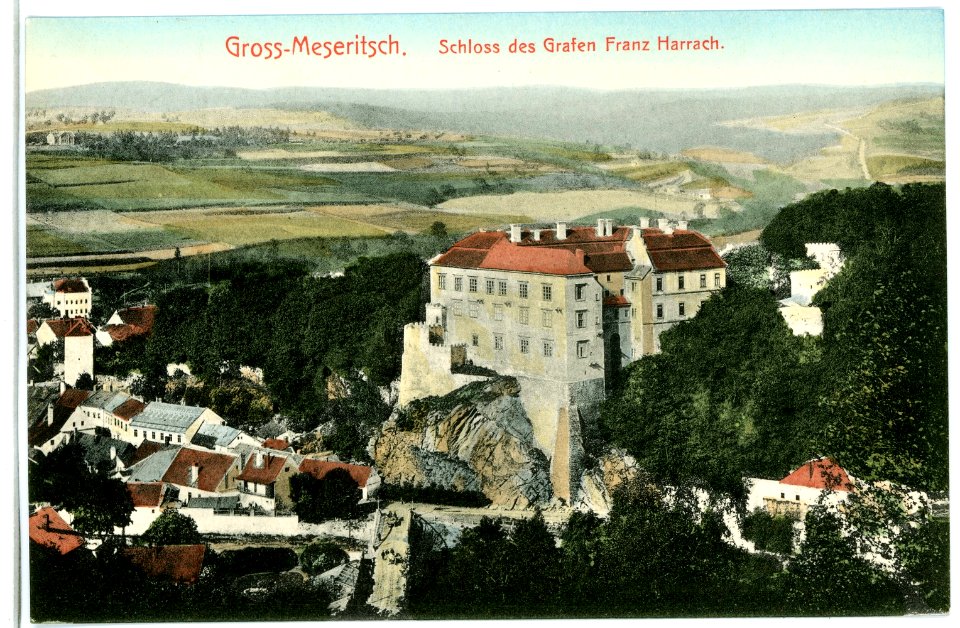 10848-Groß-Meseritsch-1909-Schloß des Grafen Franz Harrach-Brück & Sohn Kunstverlag