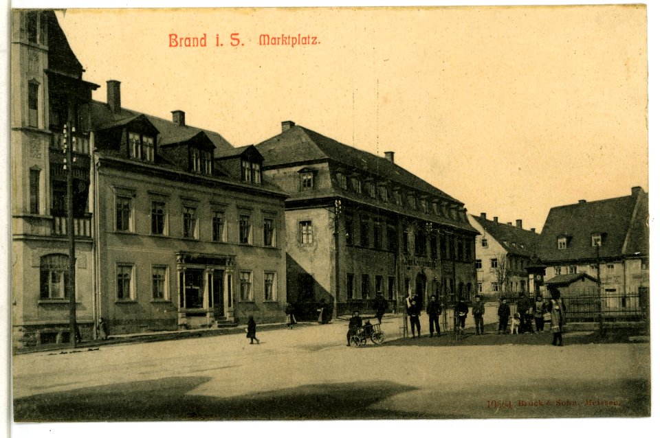 10664-Brand-1909-Marktplatz-Brück & Sohn Kunstverlag