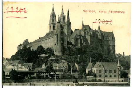 10353-Meißen-1908-Albrechtsburg - Elbseite-Brück & Sohn Kunstverlag