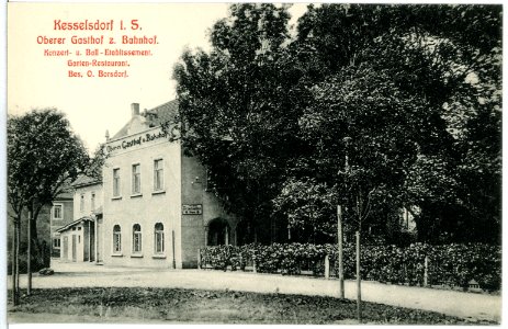 10980-Kesselsdorf-1909-Oberer Gasthof zum Bahnhof-Brück & Sohn Kunstverlag