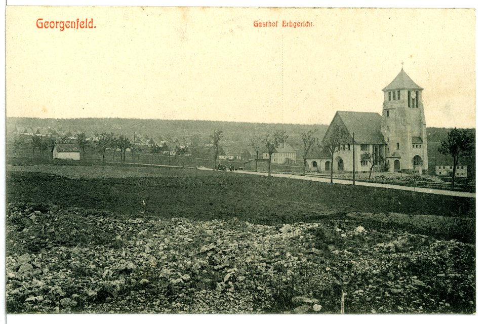 10859-Georgenfeld-1909-Gasthaus Erbgericht-Brück & Sohn Kunstverlag