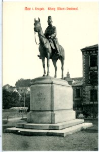 10780-Aue-1909-König-Albert-Denkmal-Brück & Sohn Kunstverlag