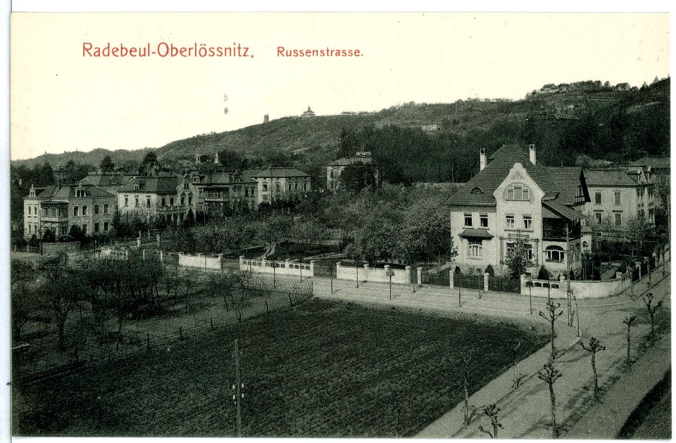 10763-Radebeul-1909-Oberlößnitz, Russenstraße-Brück & Sohn Kunstverlag