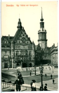 10728-Dresden-1909-Schloß mit Georgentor-Brück & Sohn Kunstverlag
