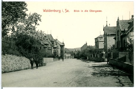 11139-Waldenburg-1910-Obergasse-Brück & Sohn Kunstverlag