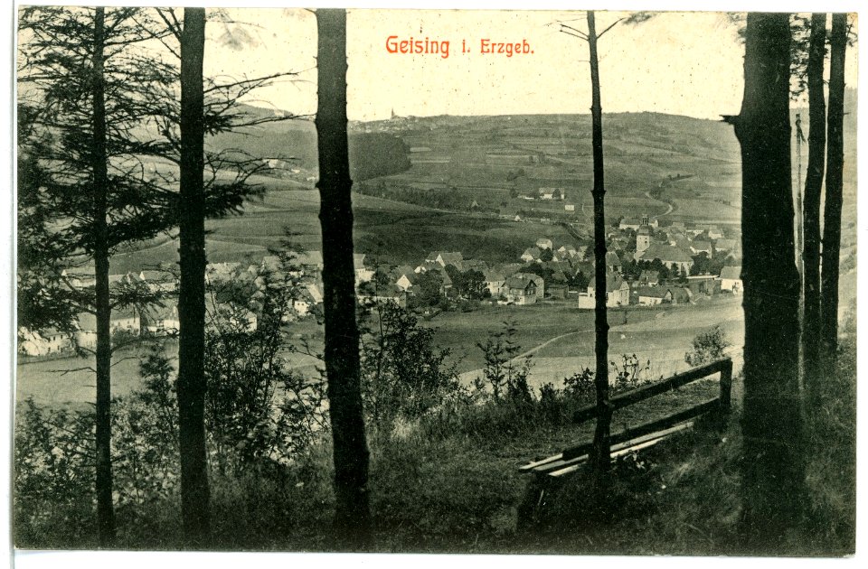 10600-Geising-1909-Blick auf Geising-Brück & Sohn Kunstverlag