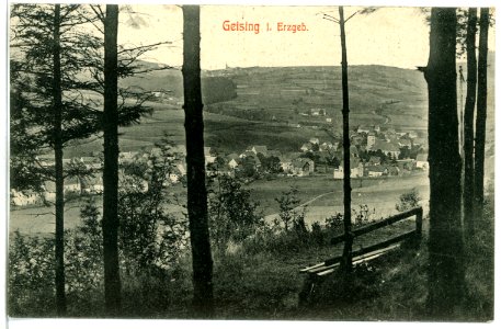 10600-Geising-1909-Blick auf Geising-Brück & Sohn Kunstverlag