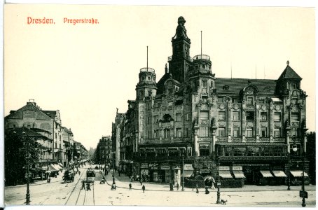 10729-Dresden-1909-Prager Straße-Brück & Sohn Kunstverlag