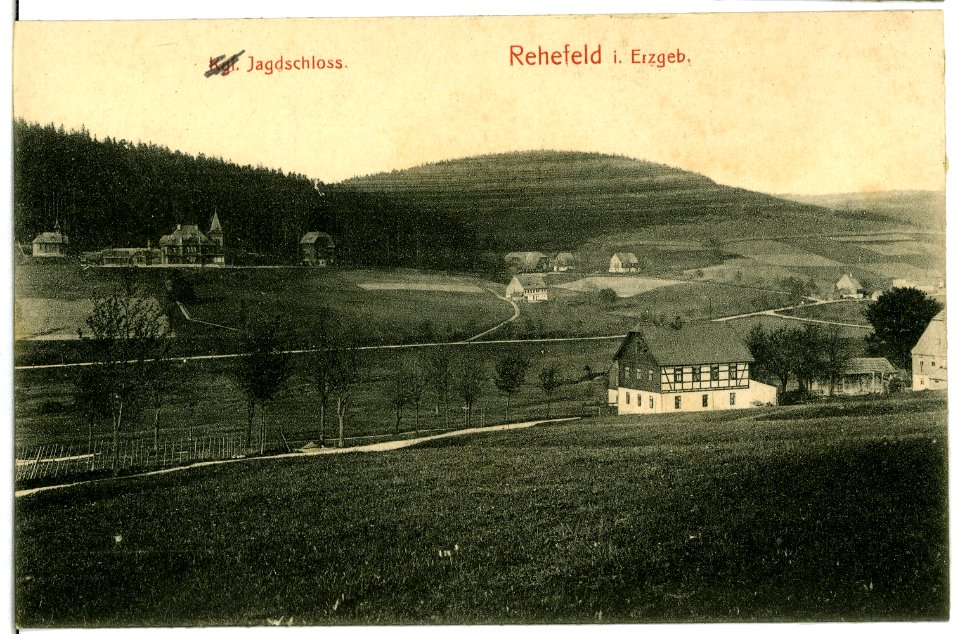 10934-Rehefeld-1909-Jagdschloß-Brück & Sohn Kunstverlag