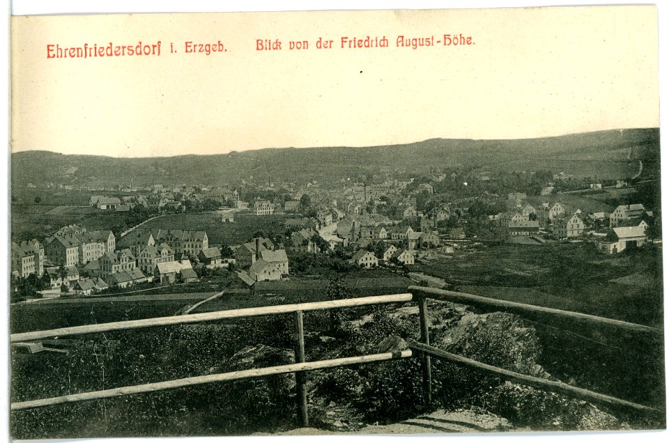 11111-Ehrenfriedersdorf-1910-Blick von der Friedrich-August-Höhe-Brück & Sohn Kunstverlag