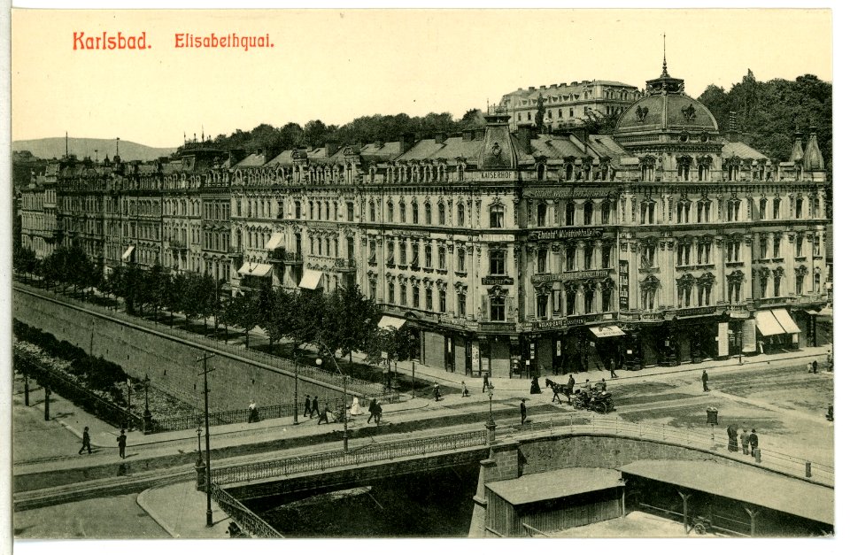 10636-Karlsbad-1909-Elisabethquai-Brück & Sohn Kunstverlag