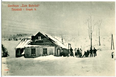 10685-Neustadt-1909-Gasthaus zum Bahnhof-Brück & Sohn Kunstverlag