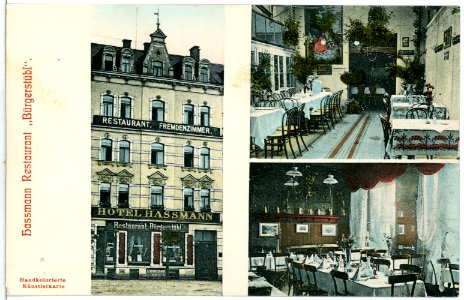 10183--1908-Hassmann Restaurant "Bürgerstübl"-Brück & Sohn Kunstverlag