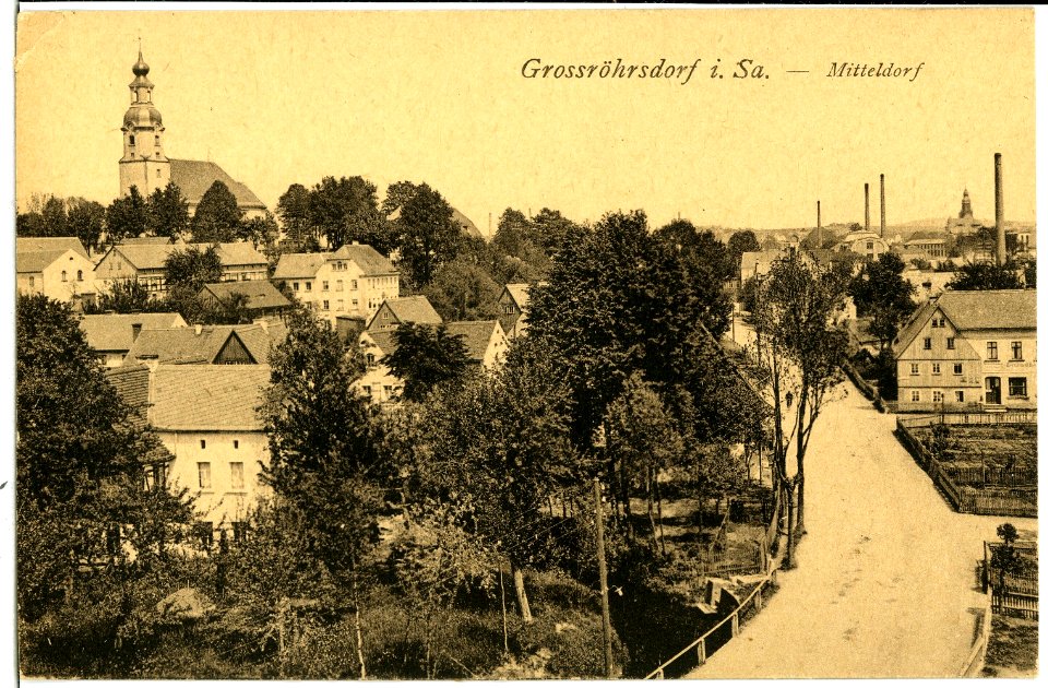 10832-Großröhrsdorf-1909-Mitteldorf-Brück & Sohn Kunstverlag