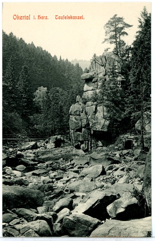 09800-Okertal-1908-Teufelskanzel-Brück & Sohn Kunstverlag