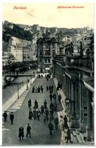 09939-Karlsbad-1908-Mühlbrunnen-Kolonnade-Brück & Sohn Kunstverlag photo