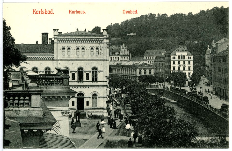10627-Karlsbad-1909-Kurhaus - Neubad-Brück & Sohn Kunstverlag