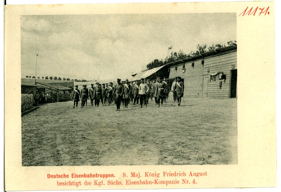 11171-Luga-1910-Deutsche Eisenbahntruppen - Eisenbahn Kompanie Nr. 4-Brück & Sohn Kunstverlag