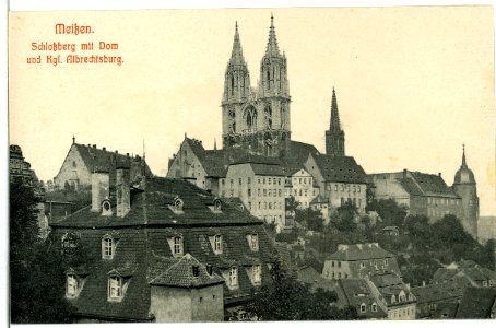 10400-Meißen-1908-Schloßberg mit Dom, Kurien und Bischofsschloß-Brück & Sohn Kunstverlag