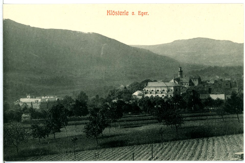 10697-Klösterle-1909-Blick auf den Ort-Brück & Sohn Kunstverlag