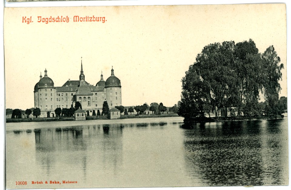 10608-Moritzburg-1909-Jagdschloß-Brück & Sohn Kunstverlag