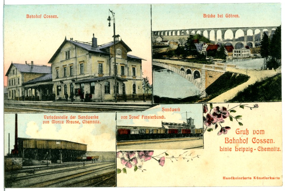 10727-Cossen-1909-Bahnhof-Brück & Sohn Kunstverlag