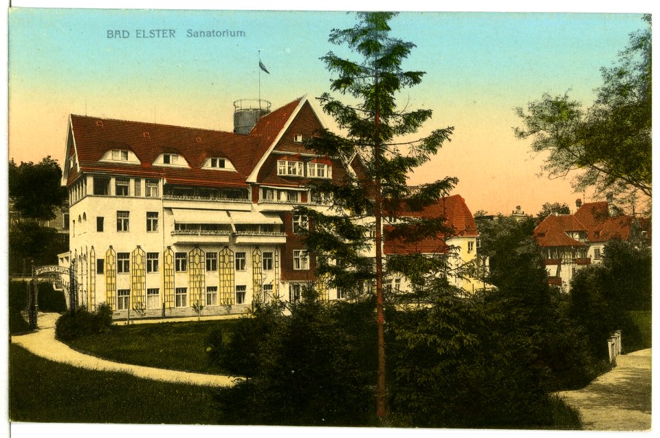 10550-Bad Elster-1909-Sanatorium-Brück & Sohn Kunstverlag