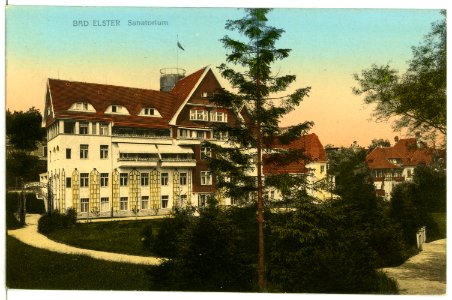 10550-Bad Elster-1909-Sanatorium-Brück & Sohn Kunstverlag