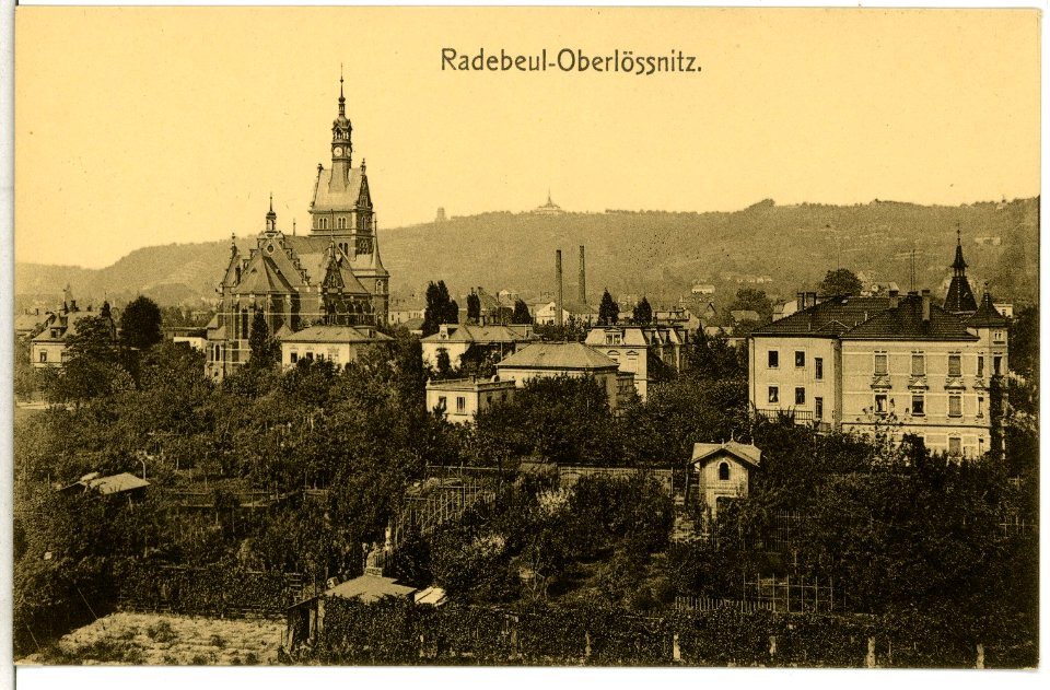10643-Radebeul-1909-Blick auf Radebeul und die Oberlößnitz-Brück & Sohn Kunstverlag