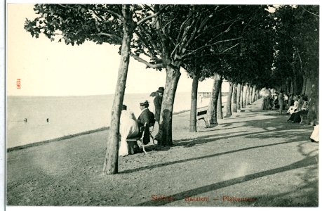 09634-Siofok-1908-Plattensee Strandpromenade-Brück & Sohn Kunstverlag photo