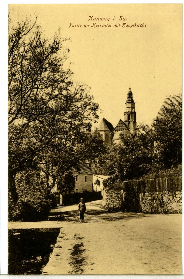 09825-Kamenz-1908-Hauptkirche im Herrental-Brück & Sohn Kunstverlag