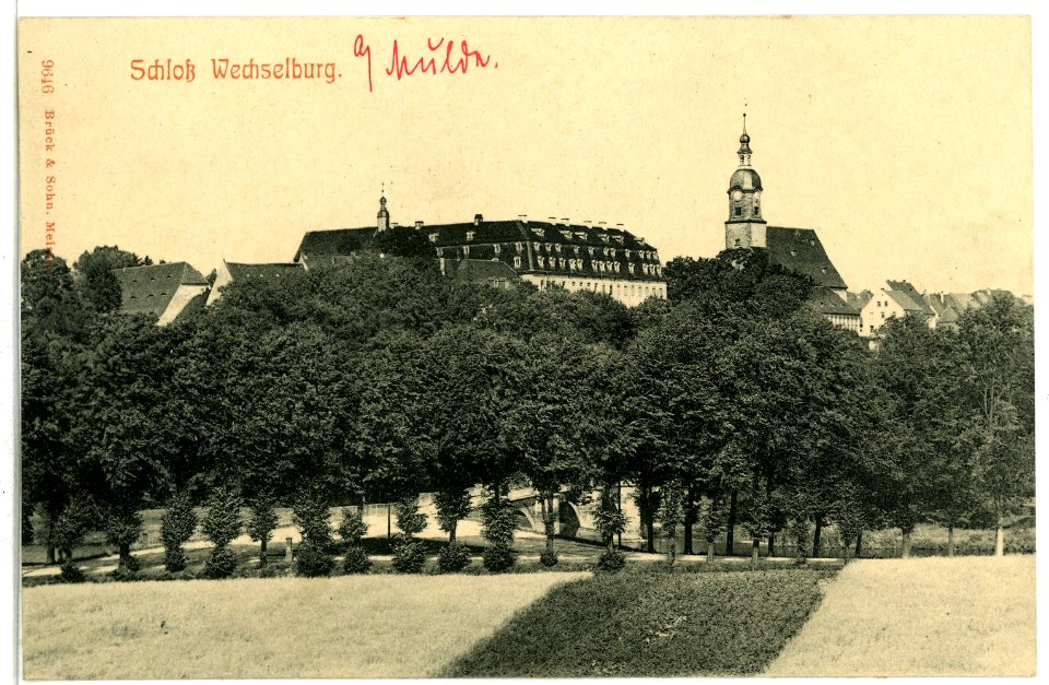 09646-Wechselburg-1908-Schloß-Brück & Sohn Kunstverlag