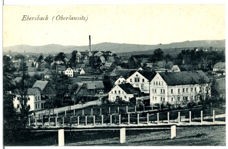 10706-Ebersbach-1909-Blick auf Ebersbach-Brück & Sohn Kunstverlag