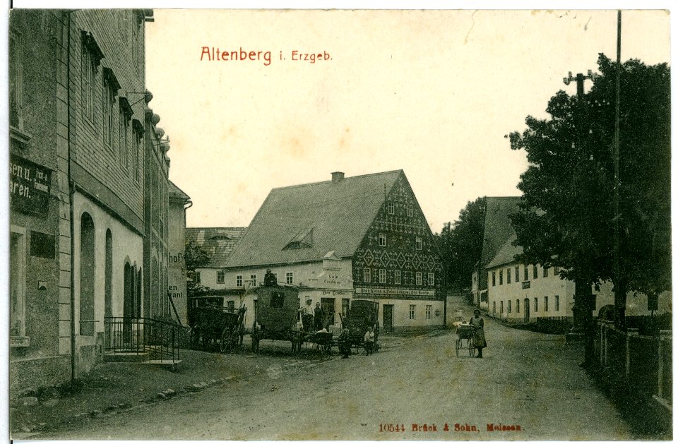 10544-Altenberg-1908-Gasthof-Brück & Sohn Kunstverlag